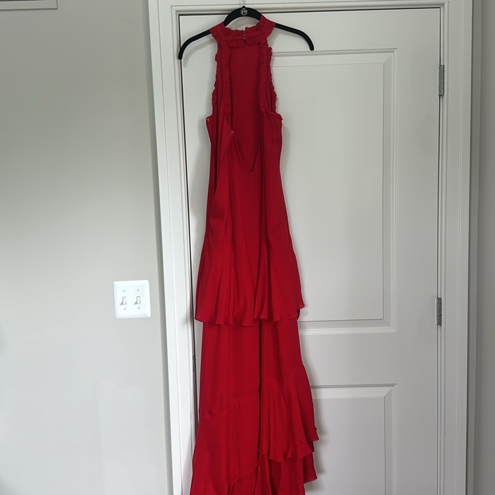 NWT Intermix Red Ruffle Gown - M - Picture 7 of 7